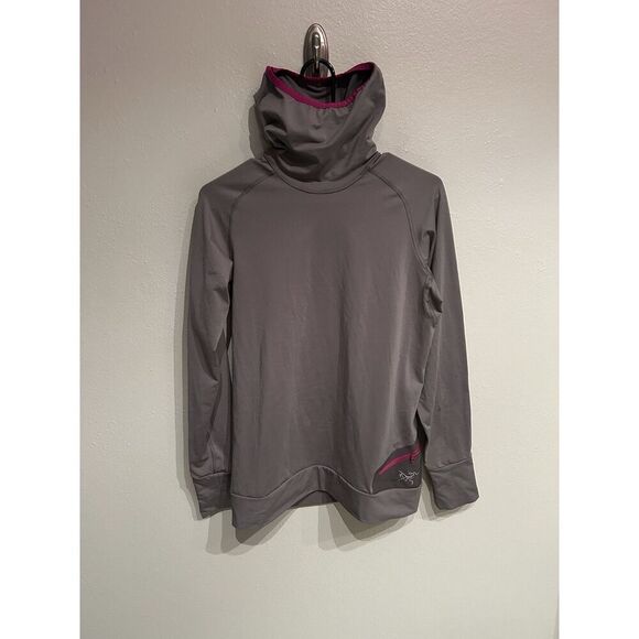 Arcteryx Women’s Medium Lightweight Hoody Hoodie Pullover Gray FLAW - Picture 1 of 9